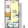 ラニー　ラグーン 1LDKの間取り