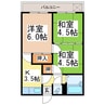 西田アパート 3Kの間取り