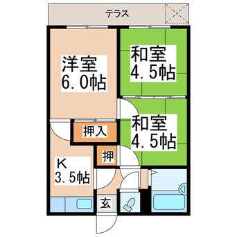 間取図 西田アパート