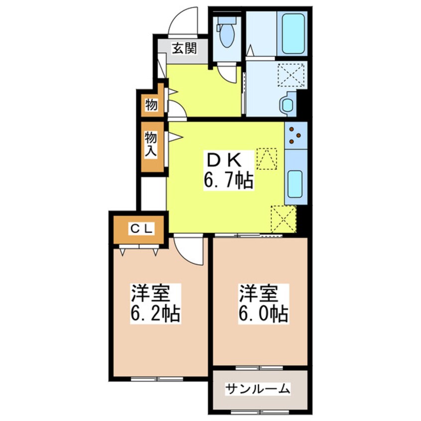 間取図 ライクスリーⅡ