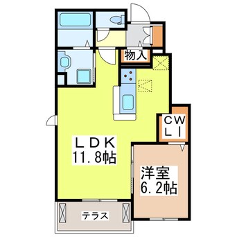 間取図 チロリアンコッティⅡ　B