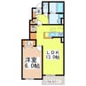 チロリアンコッティⅡ　C 1LDKの間取り
