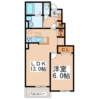 間取図 チロリアンコッティⅡ　C