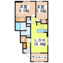 クオリアⅢの間取図
