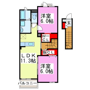 間取図 REST WOOD 2