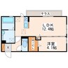 アイ・アイマンションⅡ 1LDKの間取り
