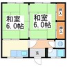 ひばりハイツ 2Kの間取り