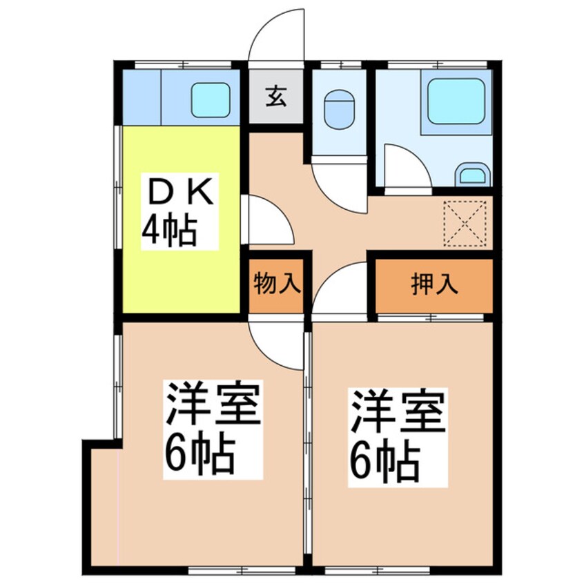 間取図 増見アパート