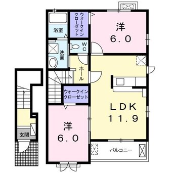 間取図 クレールⅣ　C