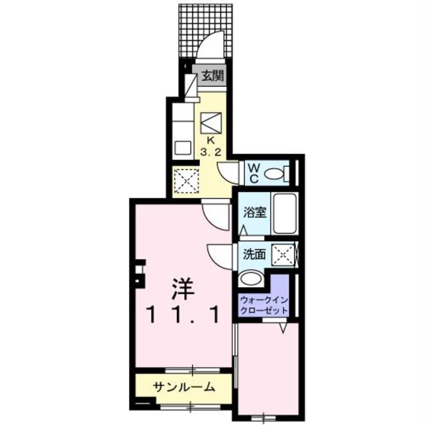 間取図 I・VILLAGE大手町C