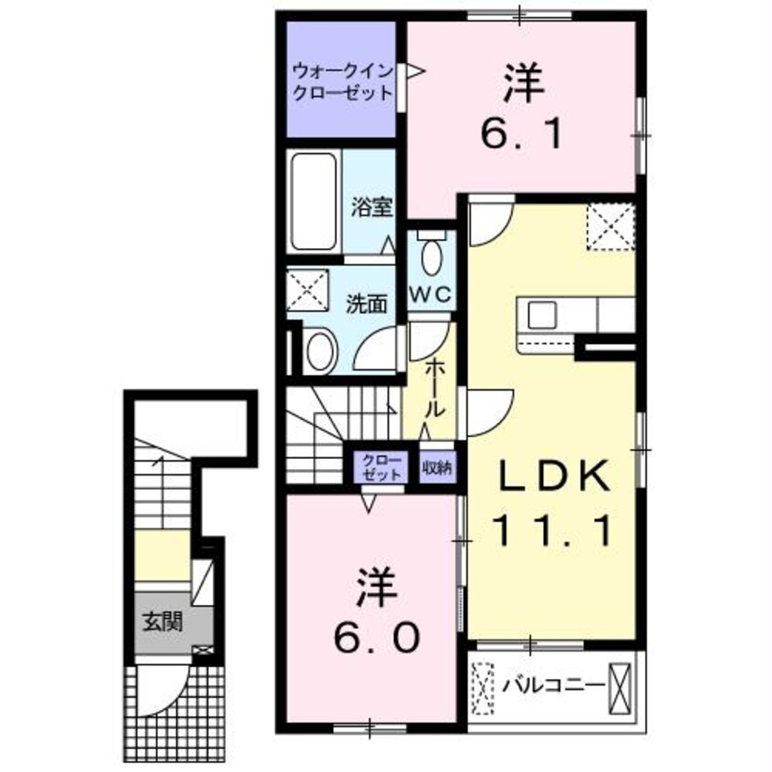 間取図 フランブリーズⅢ
