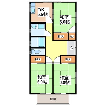 間取図 髙原貸家