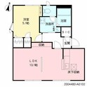 勝屋ハイツの間取図