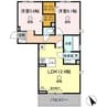ザ　サンハート八代 2LDKの間取り