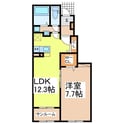 グランシエルⅡの間取図