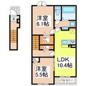 グランシエルⅡの間取図