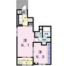 レジデンス青井 2Kの間取り