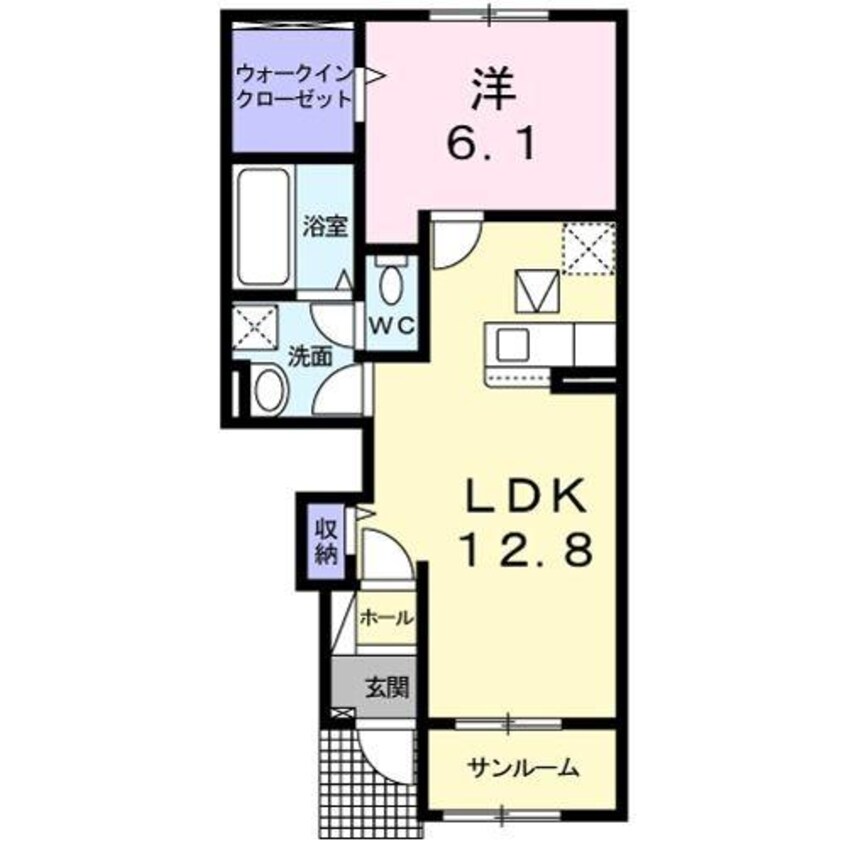 間取図 フラワーコート　B