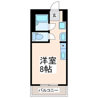 間取図 産交バス（八代市）/本町三丁目 徒歩4分 3階 築40年