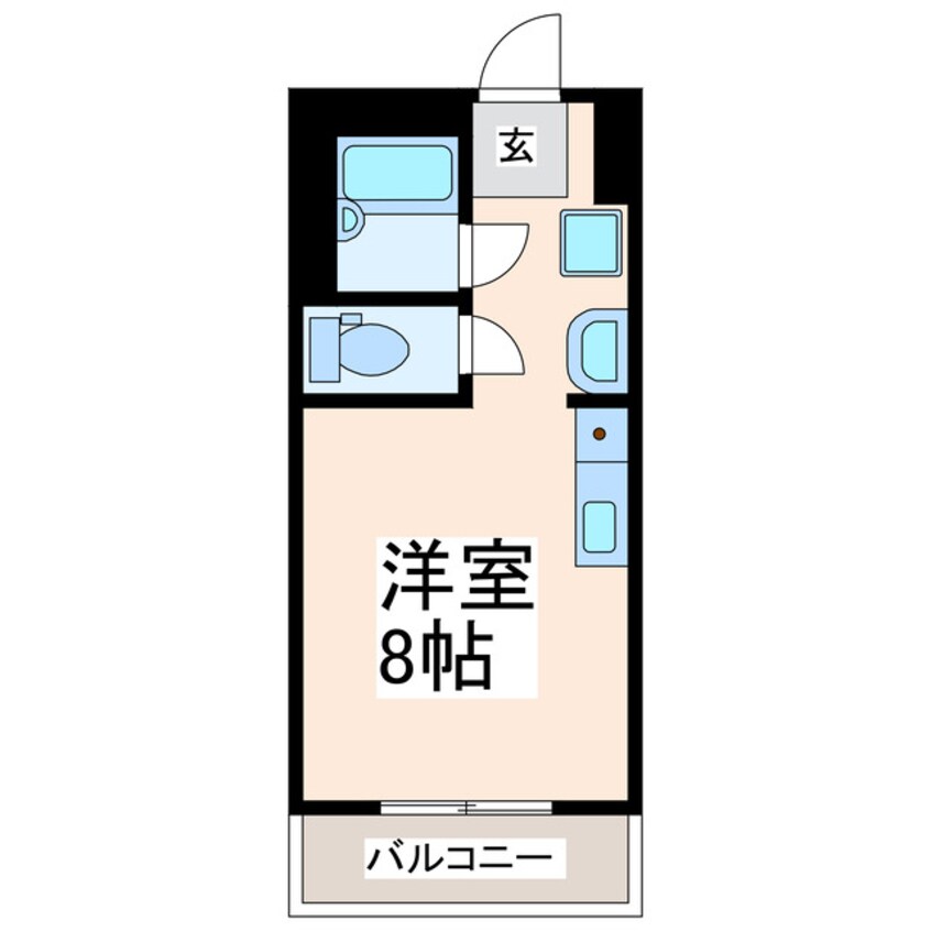 間取図 産交バス（八代市）/本町三丁目 徒歩4分 2階 築40年