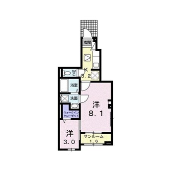 間取図 アイ・ヴィレッジ古閑中町A