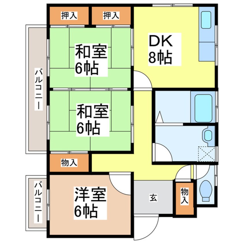 間取図 マンション豊原