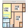 ファミール松江 2LDKの間取り