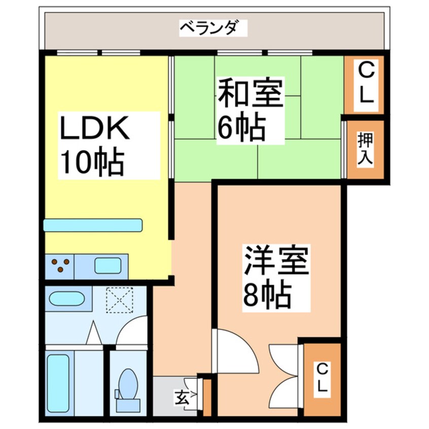 間取図 ファミール松江