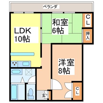 間取図 ファミール松江