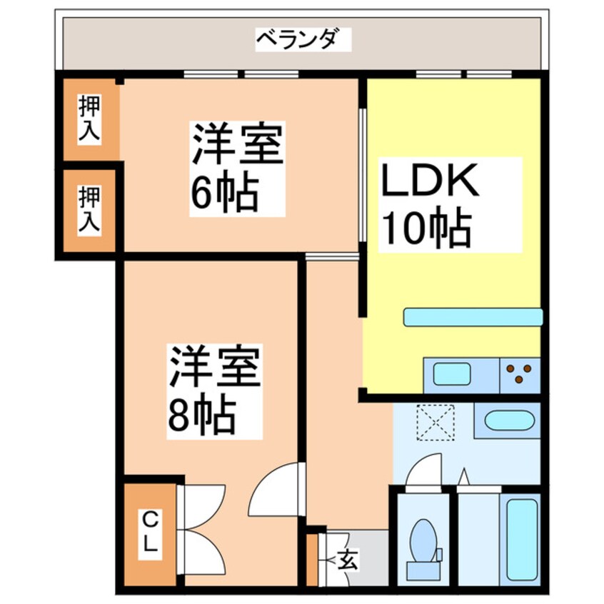 間取図 ファミール松江