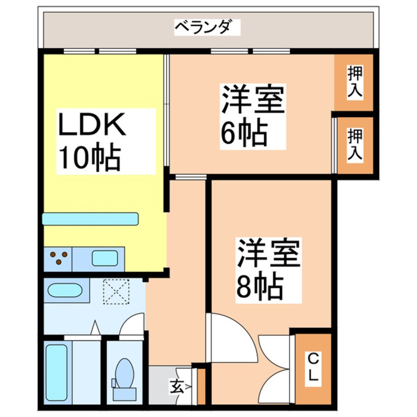 間取図 ファミール松江