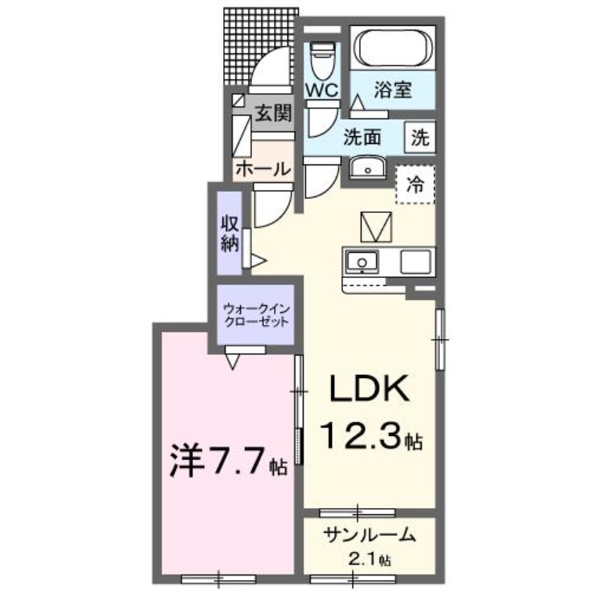 間取図 アイ・ヴィレッジ古閑中町Ｃ