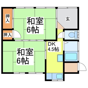 間取図 亀山貸家