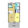 フルール 1LDKの間取り