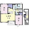 フラワーコート　A 2LDKの間取り