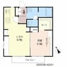 アーデンハイツ 1LDKの間取り