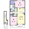 ブライト・サンリットⅡ 2LDKの間取り