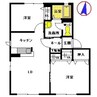 サーカム・グリーン 2LDKの間取り