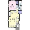 ＷesterlyGardenⅠ 1LDKの間取り