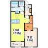 ベルジークⅠ 1LDKの間取り