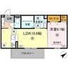 WM新八代A 1LDKの間取り
