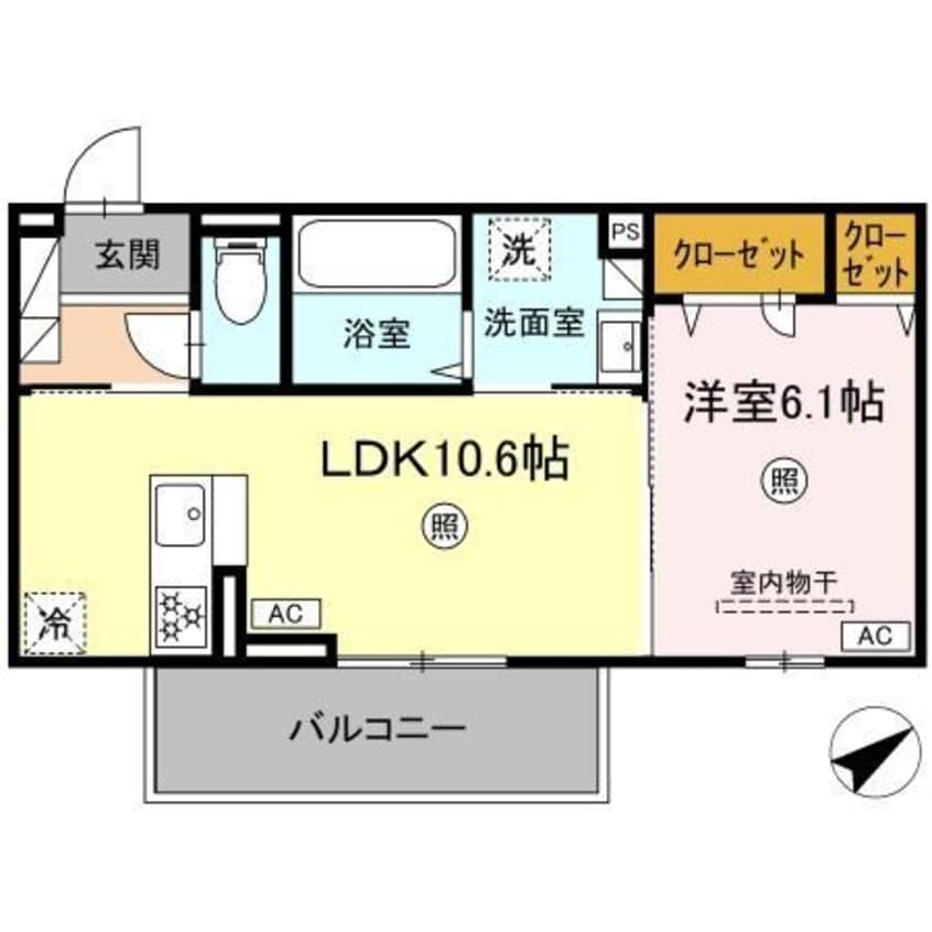 間取図 WM新八代A