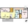WM新八代A 2LDKの間取り