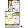 WM新八代B 2LDKの間取り