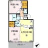 WM新八代B 2LDKの間取り