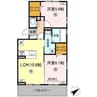 WM新八代B 2LDKの間取り