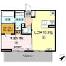 WM新八代B 1LDKの間取り