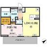 WM新八代B 1LDKの間取り