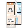 KARIN８ 1LDKの間取り