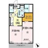 D-ROOM柊 2Kの間取り